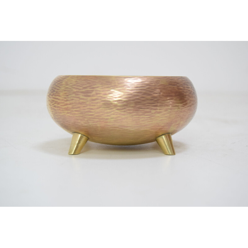 Vintage copper bowl, Czechoslovakia 1970