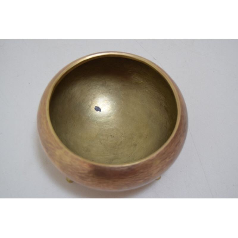 Vintage copper bowl, Czechoslovakia 1970