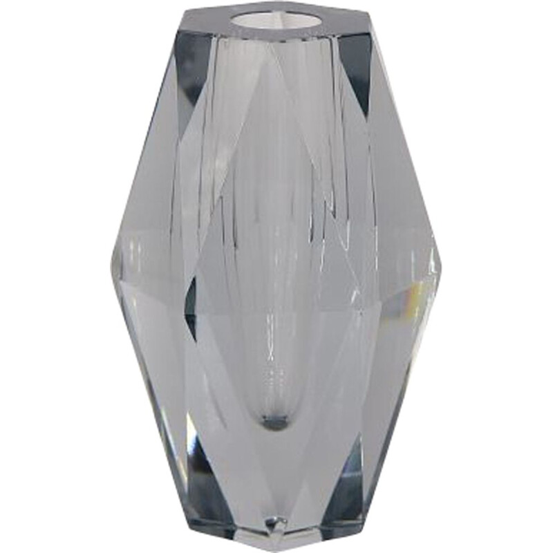 Vintage glass vase by Asta Strömberg for Strömbergshyttan, 1960.