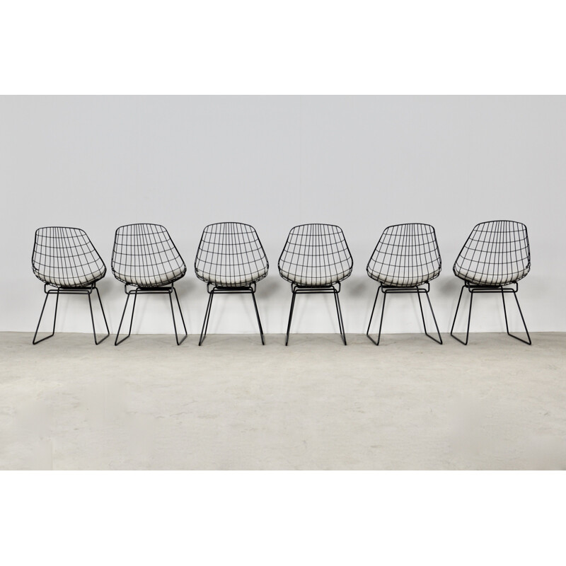 Vintage Chairs Wire SM05 by Cees Braakman & Adriaan Dekker for Pastoe 1958s