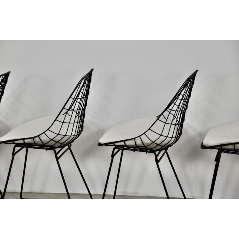 Vintage Chairs Wire SM05 by Cees Braakman & Adriaan Dekker for Pastoe 1958s