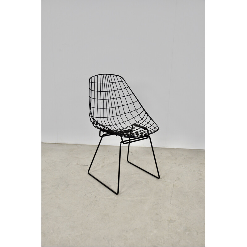 Vintage Chairs Wire SM05 by Cees Braakman & Adriaan Dekker for Pastoe 1958s