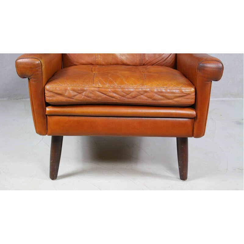 Vintage Wingback Lounge Chair By Svend Skipper 1960s