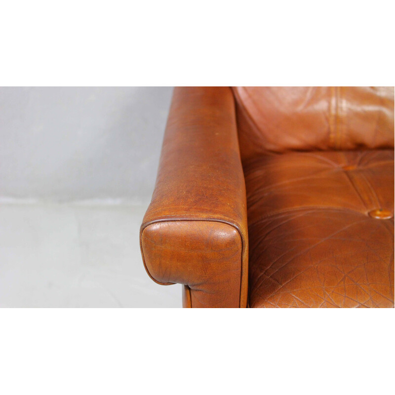 Vintage Wingback Lounge Chair By Svend Skipper 1960s
