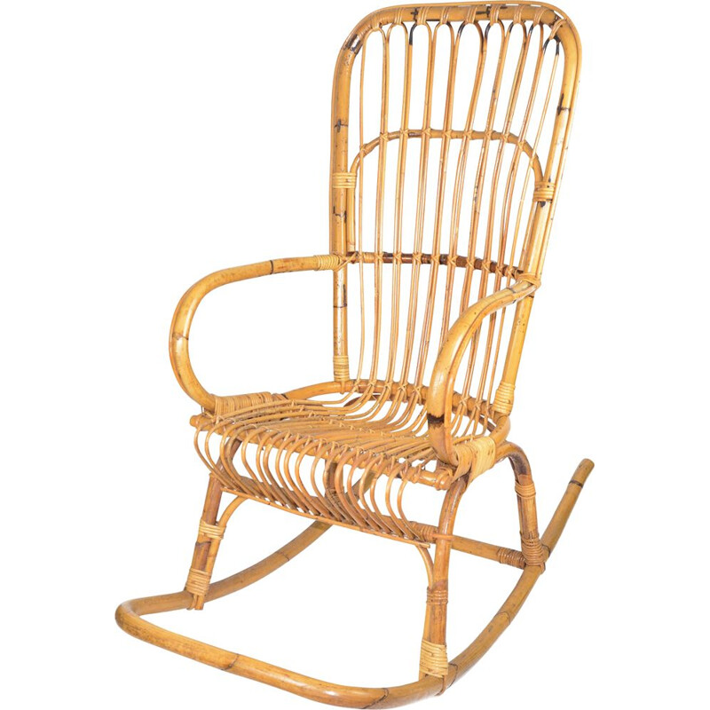 fauteuil à bascule vintage