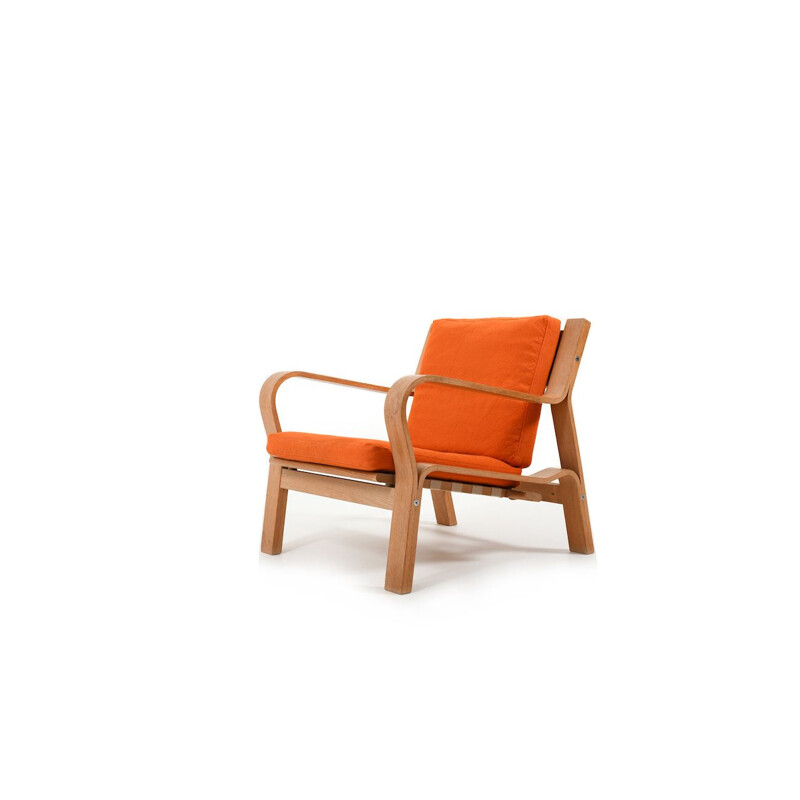 Vintage easychair Mod GE-671 in Oak by Hans J. Wegner, Denmark 1970s