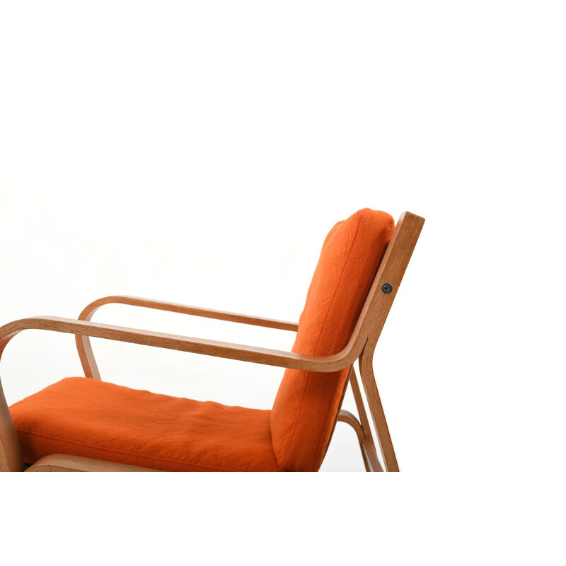 Fauteuil vintage Mod GE-671 en chêne par Hans J. Wegner, Danemark 1970