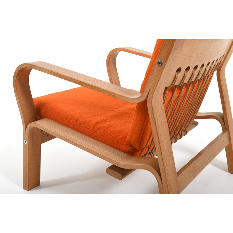 Vintage easychair Mod GE-671 in Oak by Hans J. Wegner, Denmark 1970s