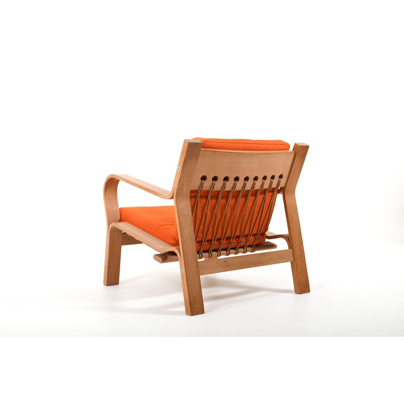 Vintage easychair Mod GE-671 in Oak by Hans J. Wegner, Denmark 1970s