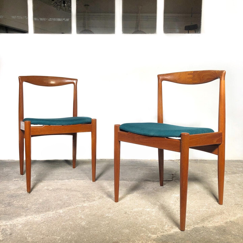 Set of 4 vintage teak chairs by Arne Vodder for Vamo Sonderborg 1960s