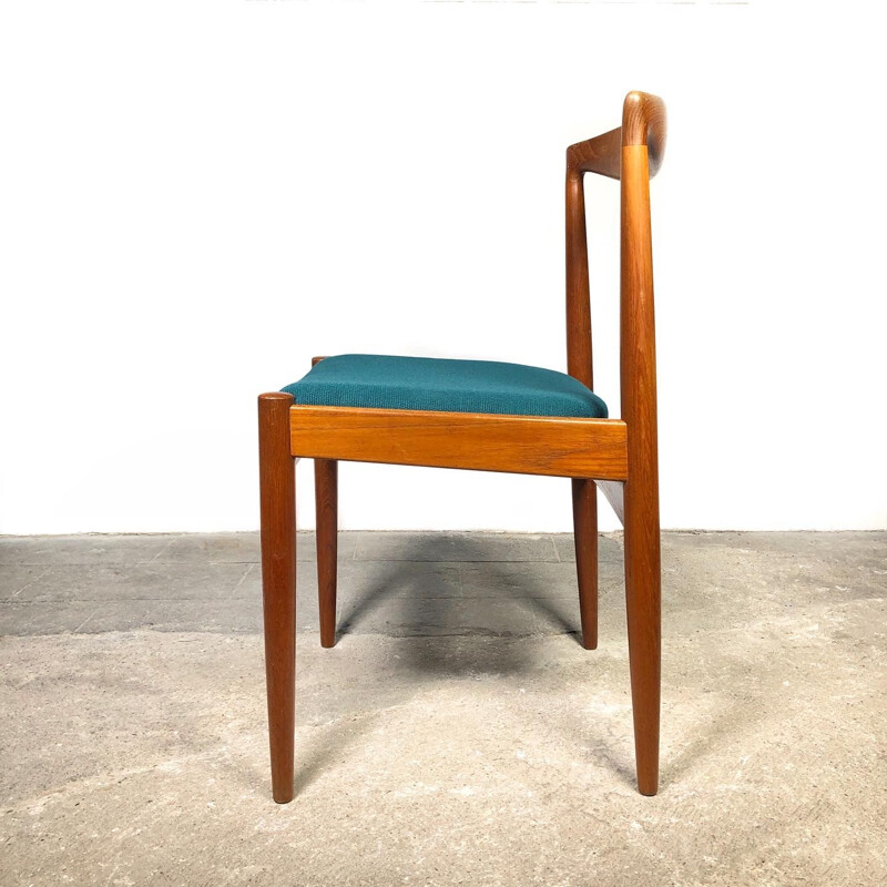 Set of 4 vintage teak chairs by Arne Vodder for Vamo Sonderborg 1960s