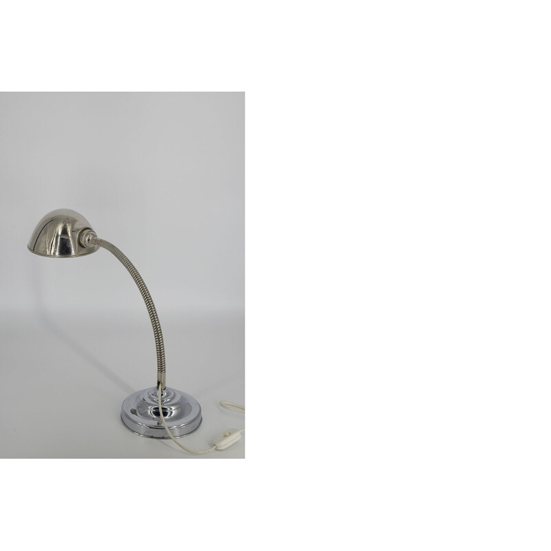 Vintage Chrome Desk Lamp, Scandinavian 1960s