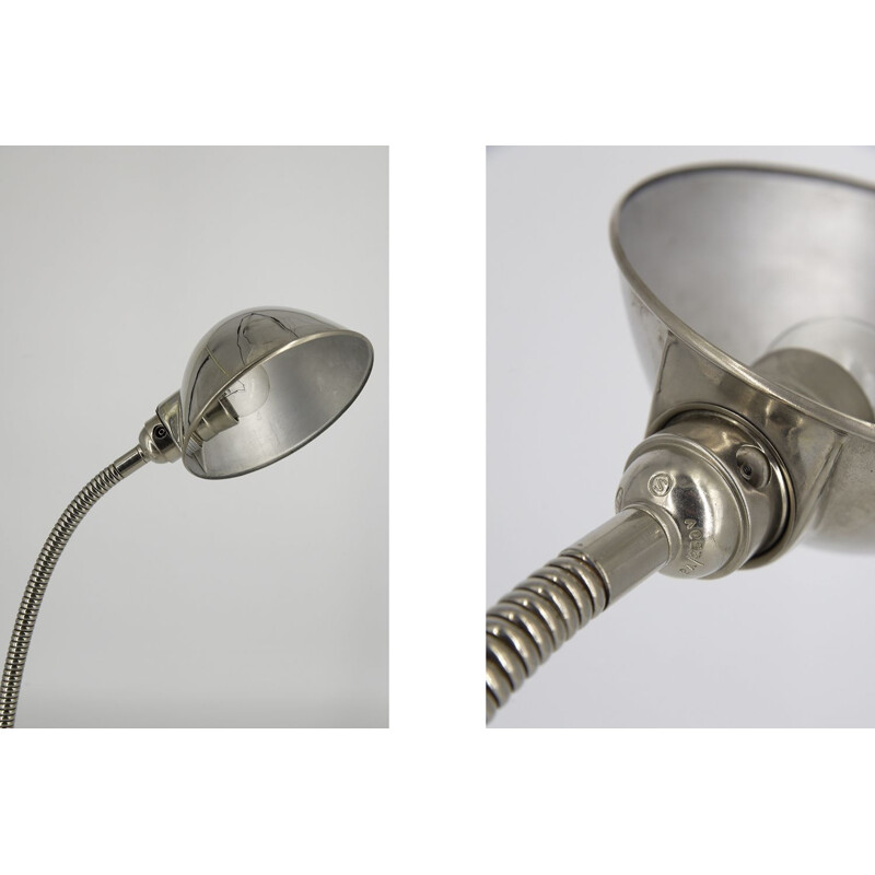 Vintage Chrome Desk Lamp, Scandinavian 1960s