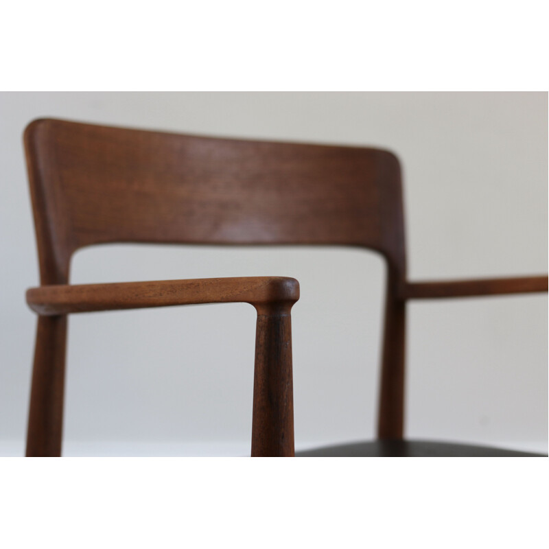 Vintage teak armchair by Henning Kjaernulf, Scandinavian 1960s