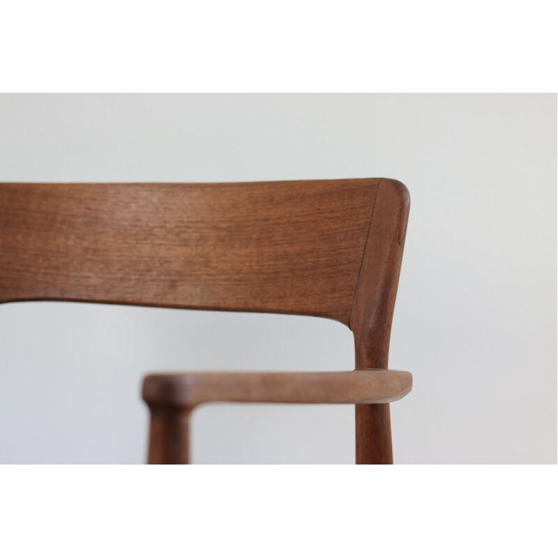 Vintage teak armchair by Henning Kjaernulf, Scandinavian 1960s