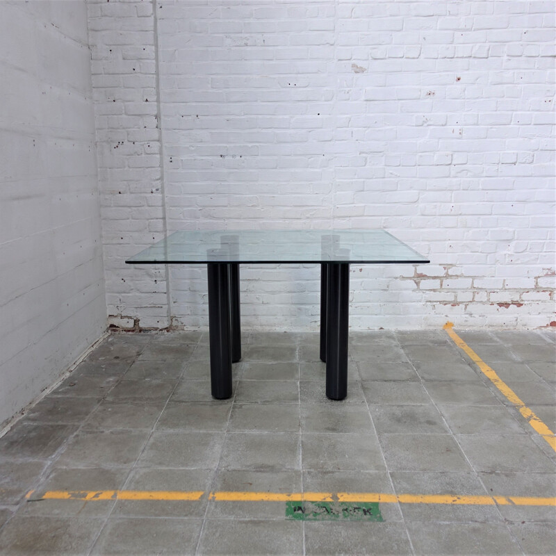 Vintage square table by Emaf Progetti for Zanotta 1980s