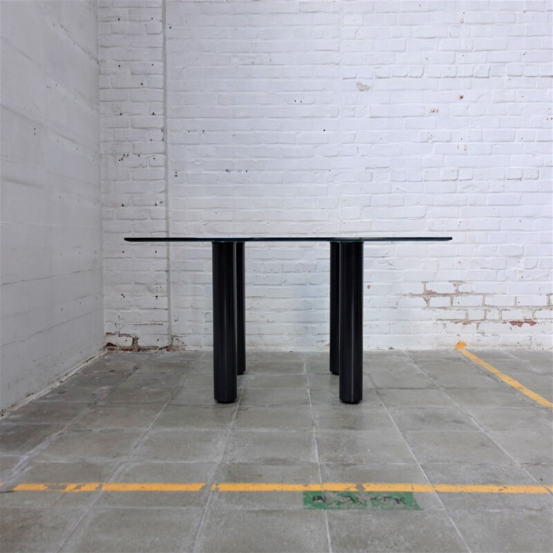 Vintage square table by Emaf Progetti for Zanotta 1980s