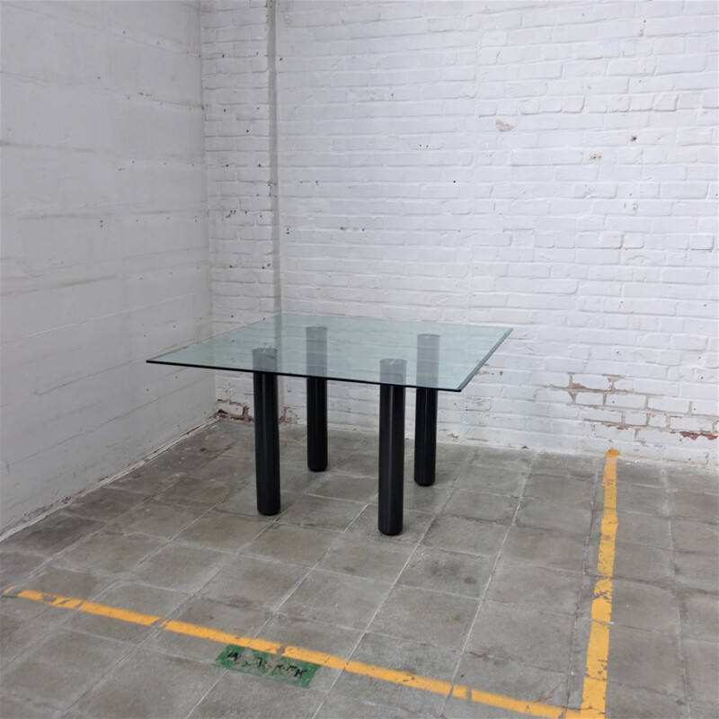 Vintage square table by Emaf Progetti for Zanotta 1980s