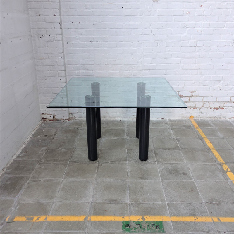 Vintage square table by Emaf Progetti for Zanotta 1980s