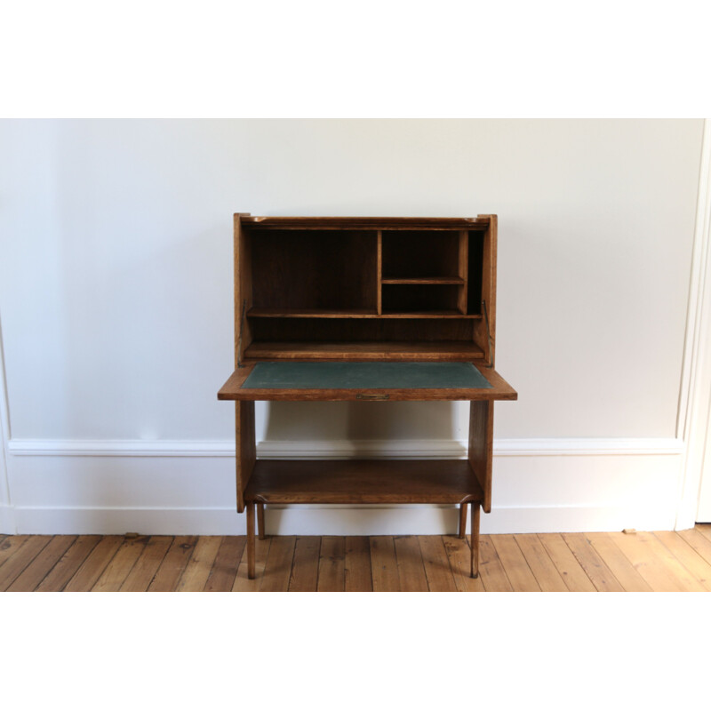 Vintage modernist secretary desk by Roger Landault for ABC 1950s