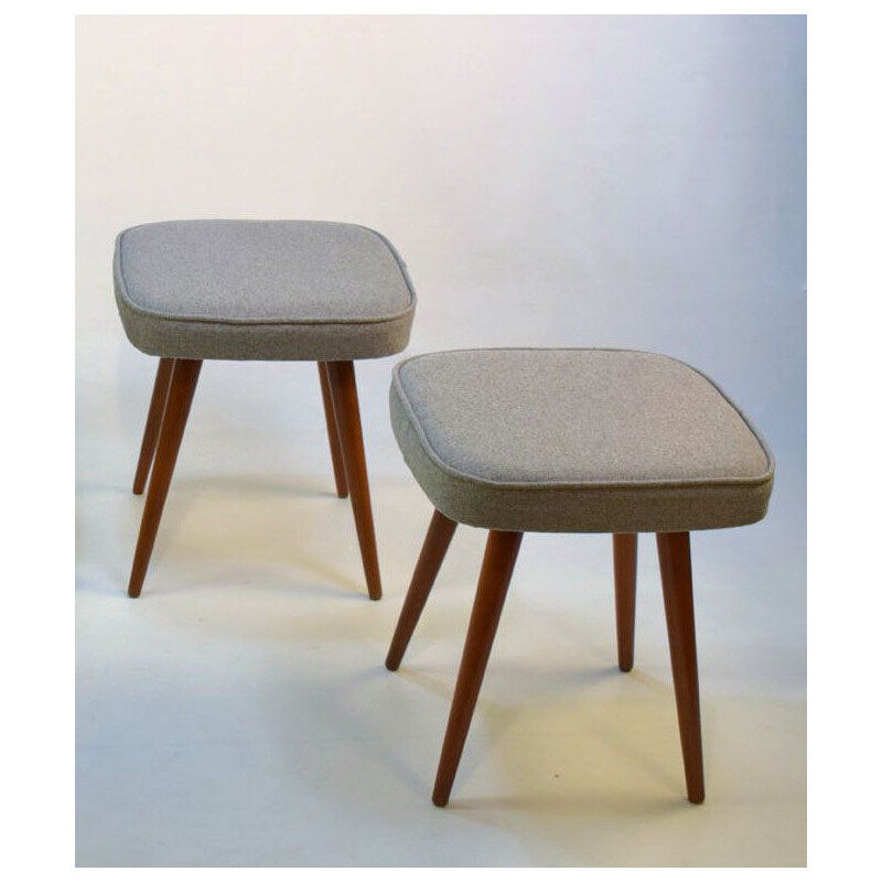 3er-Set Hocker Vintage 1960