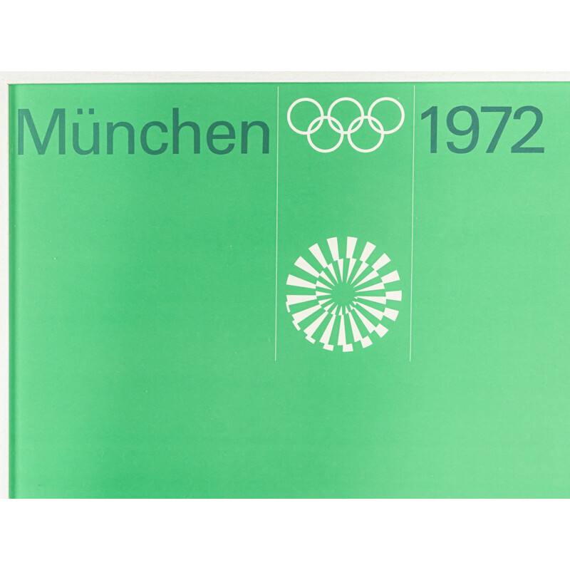 Poster vintage Jeux Olympiques de Munich 1970