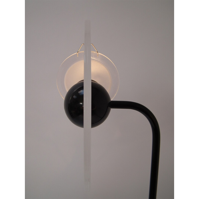 Lampadaire Arteluce ajustable blanc, Pier G. RAMELLA - 1980