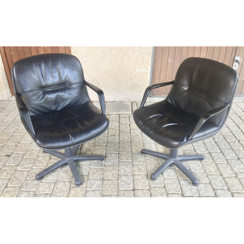 Pair of vintage office chairs 1970s