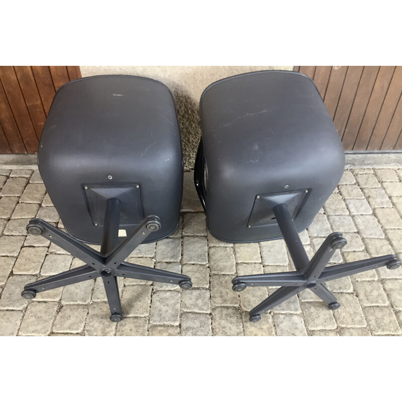 Pair of vintage office chairs 1970s