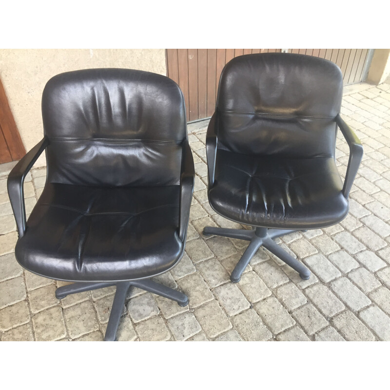 Pair of vintage office chairs 1970s