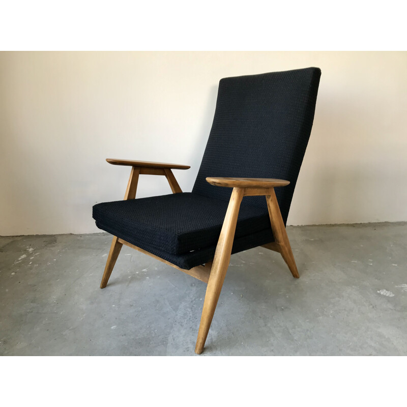 Vintage armchair SK 640 by Pierre Guariche for Steiner 1950s