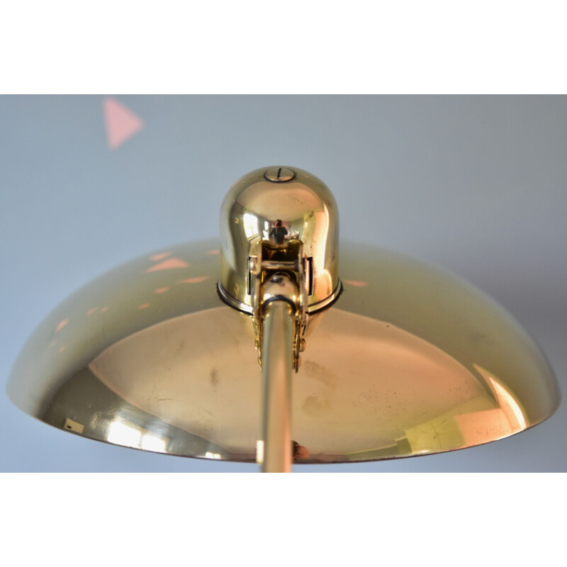 Vintage messing tafellamp Christian Dell 6631 van Kaiser Idell Bauhaus, Duitsland