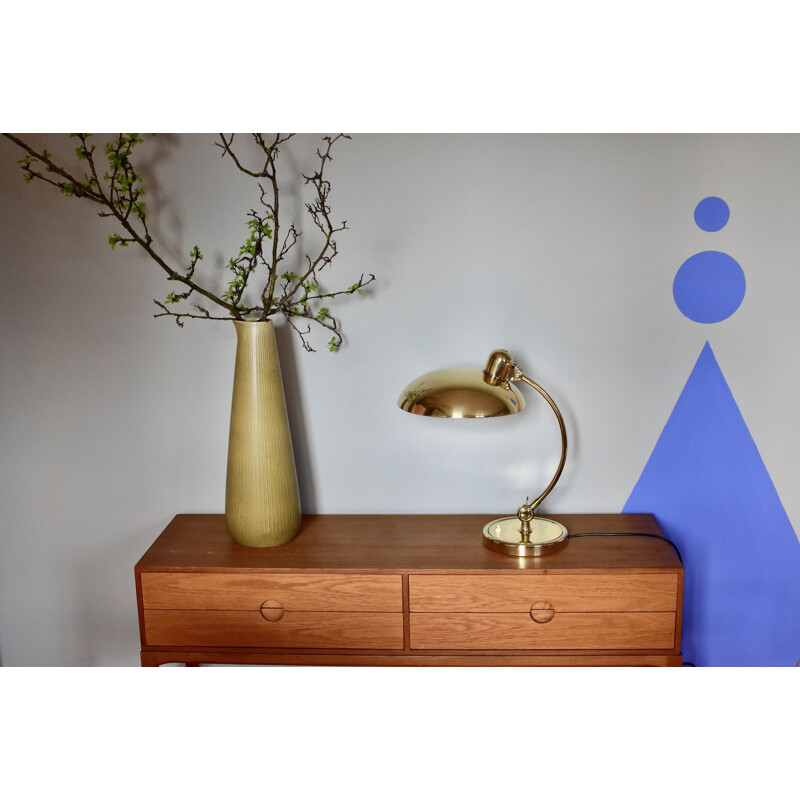 Vintage Brass Christian Dell Table Lamp 6631 Desk Lamp by Kaiser Idell Bauhaus, Germany