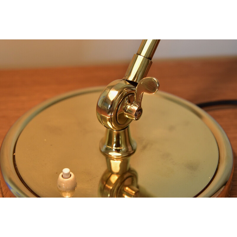 Lámpara de mesa vintage de latón Christian Dell 6631 de Kaiser Idell Bauhaus, Alemania