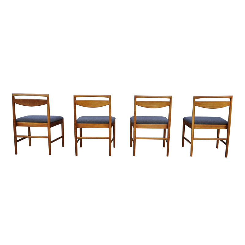 Set of 4 vintage teak chairs by Tom Robertson for Mcintosh 1960