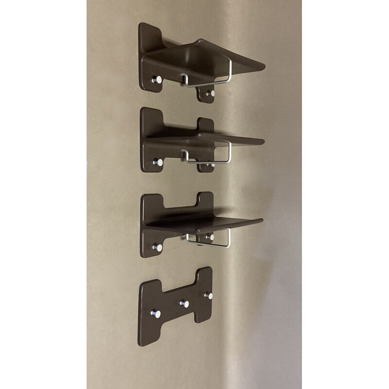 Vintage Modular coat rack in fibreglass and aluminium 1960s