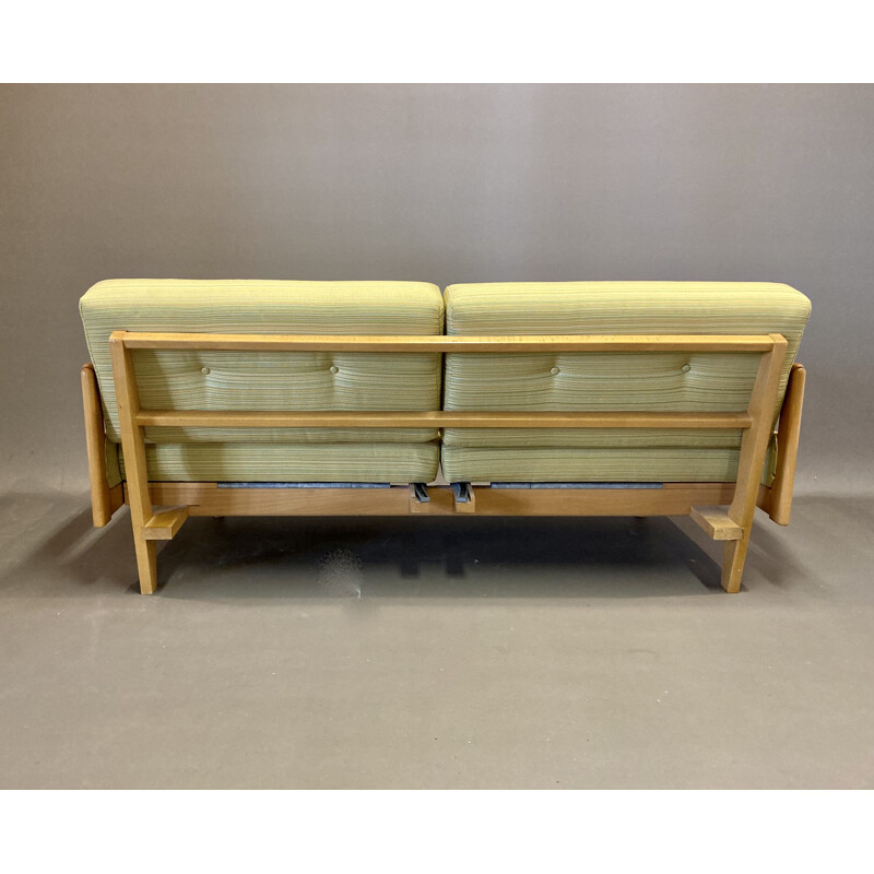 Vintage modular beech sofa, Scandinavian 1950s