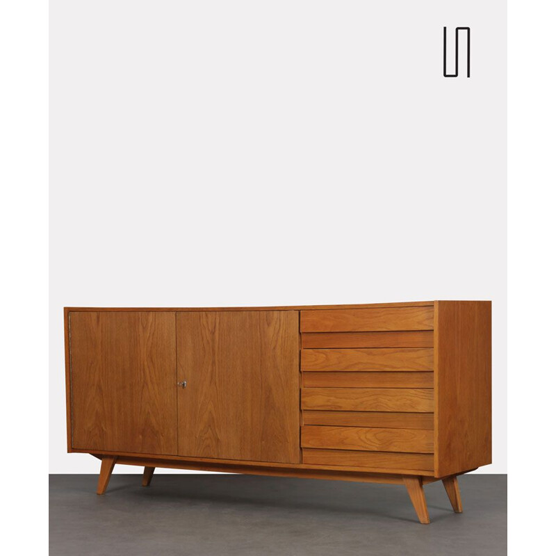 Large vintage storage unit model U-460 by Jiroutek for Interier Praha, Czech Republic 1960s