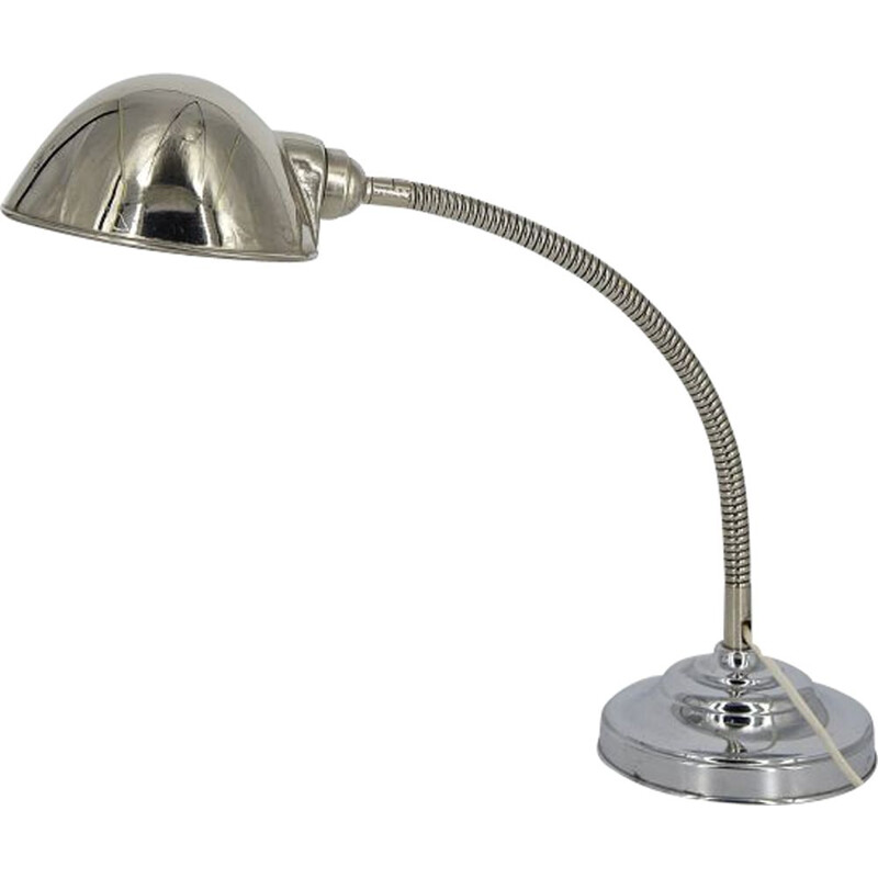 Vintage Chrome Desk Lamp, Scandinavian 1960s