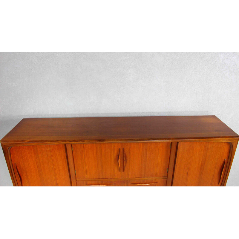 Vintage Teak Highboard By Johannes Andersen for Georg Petersens Mobelfabrik 1960s