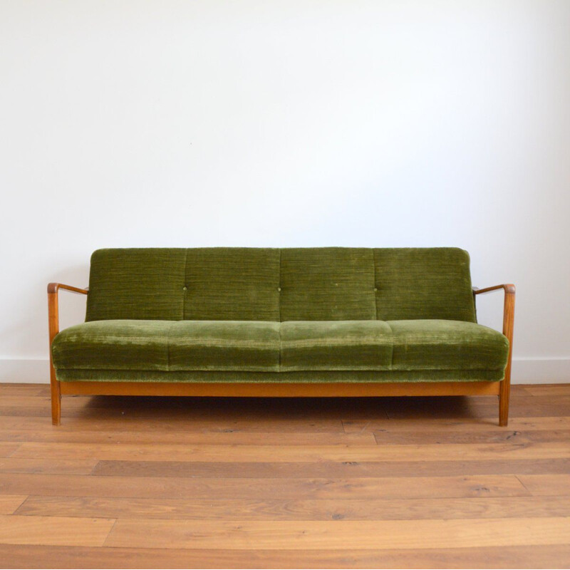 Vintage teak sofa, Scandinavian 1950s