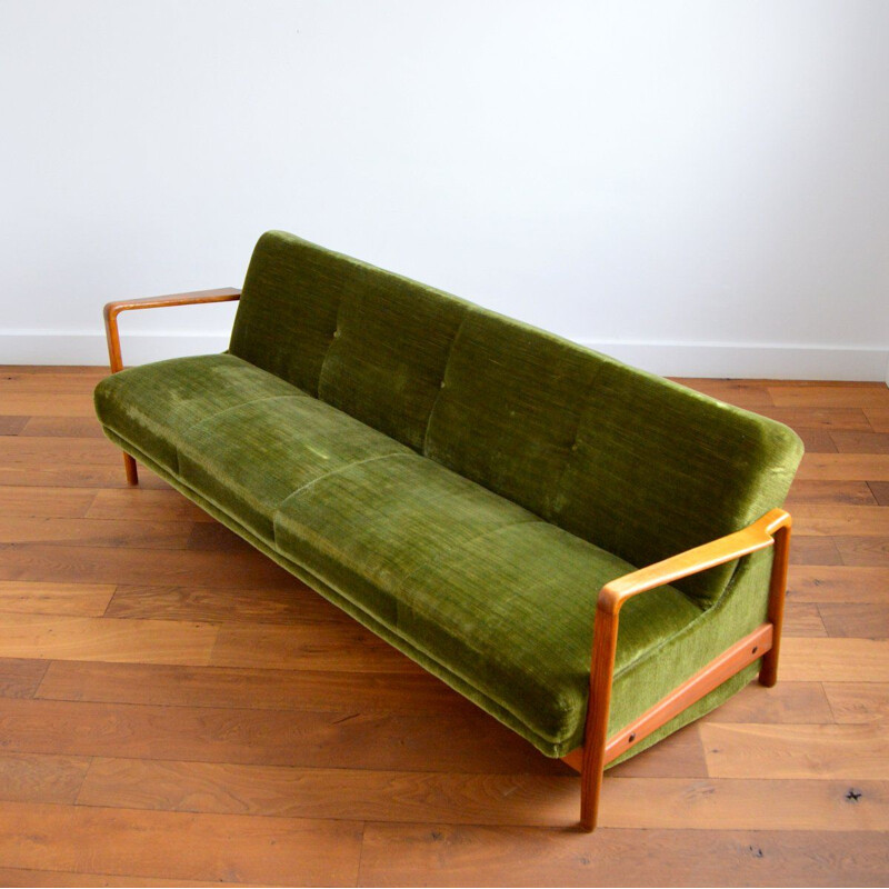 Vintage teak sofa, Scandinavian 1950s