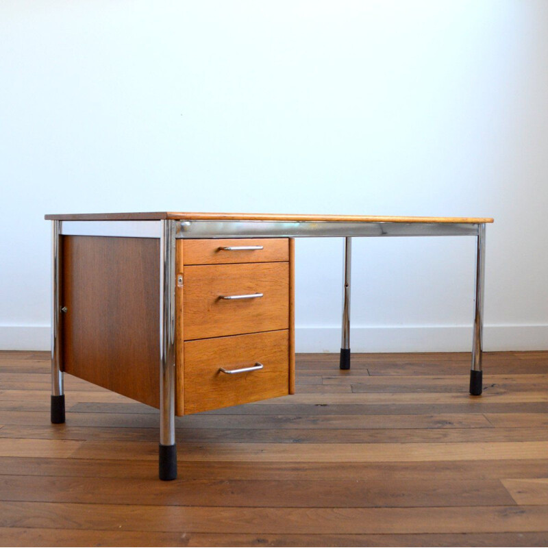 Large vintage desk with adjustable height Ikea 1970s