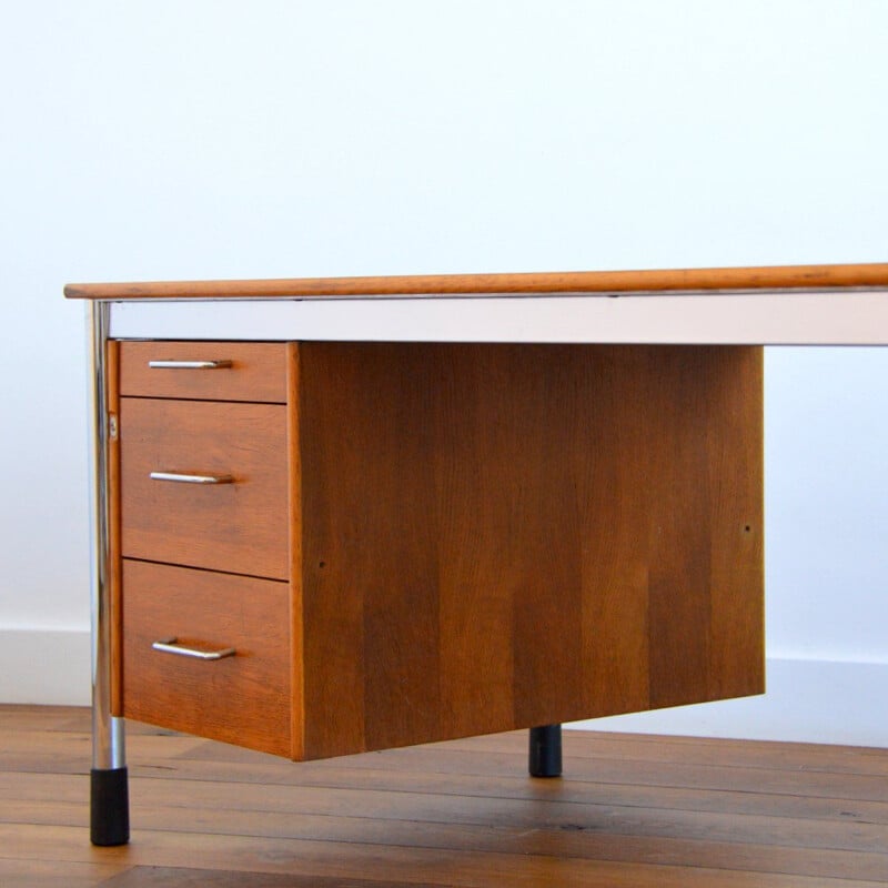 Large vintage desk with adjustable height Ikea 1970s
