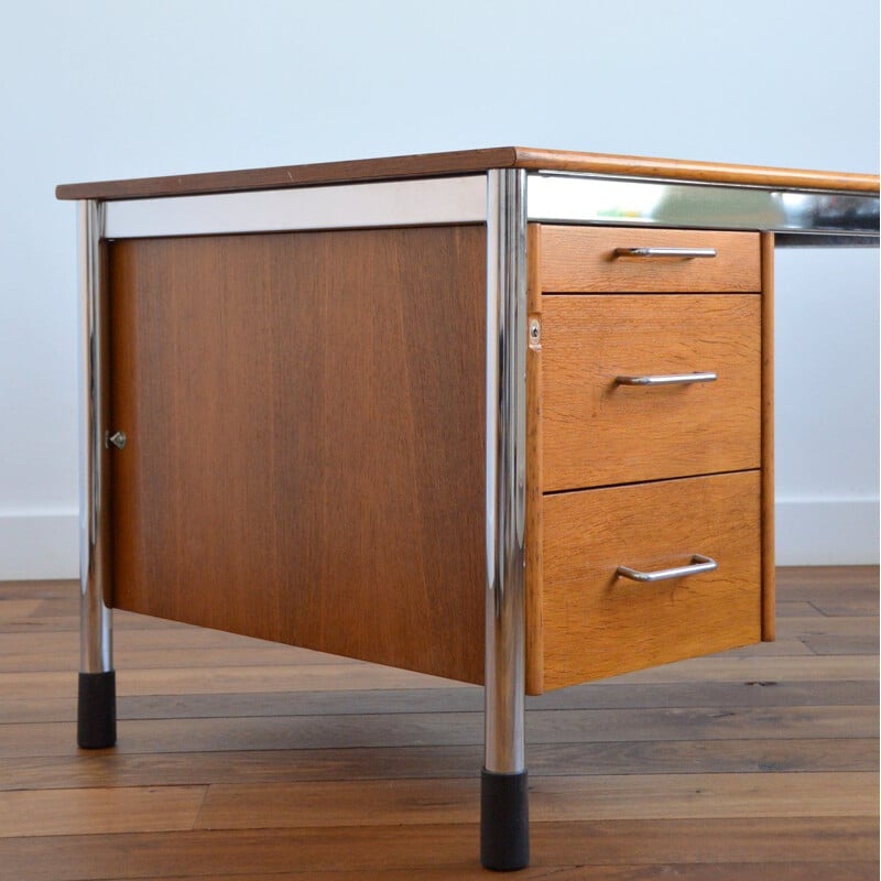 Large vintage desk with adjustable height Ikea 1970s