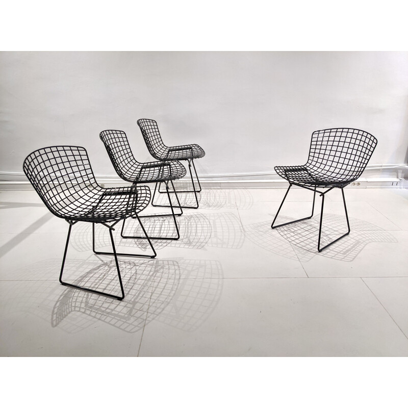 Set of 4 vintage chairs by Harry Bertoia 1970s