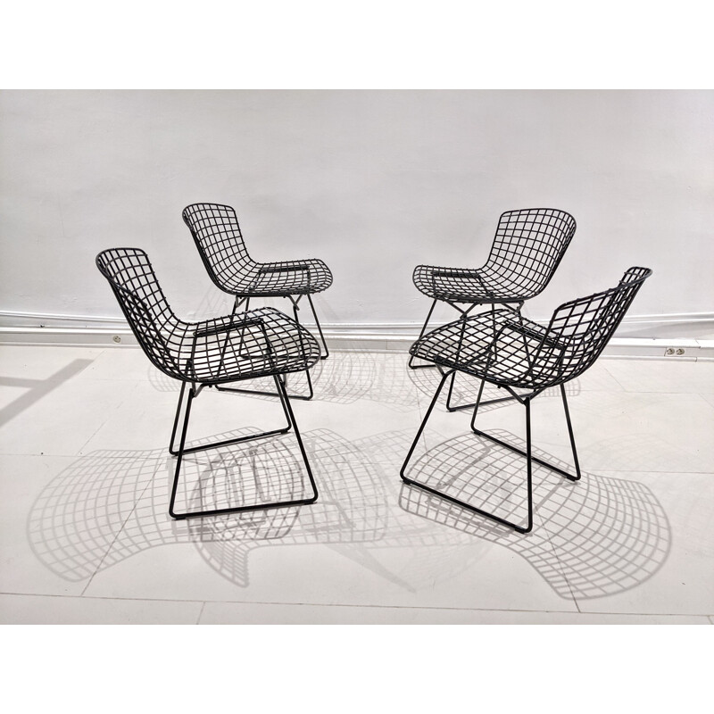 Set of 4 vintage chairs by Harry Bertoia 1970s