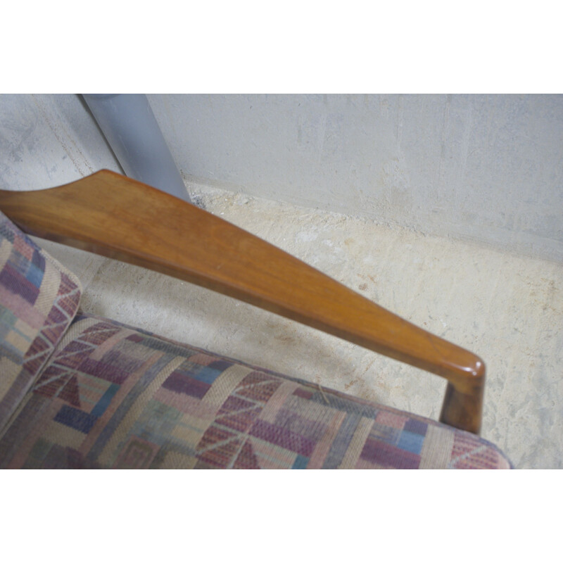 Vintage Cherrywood Sofa Daybed 1950s