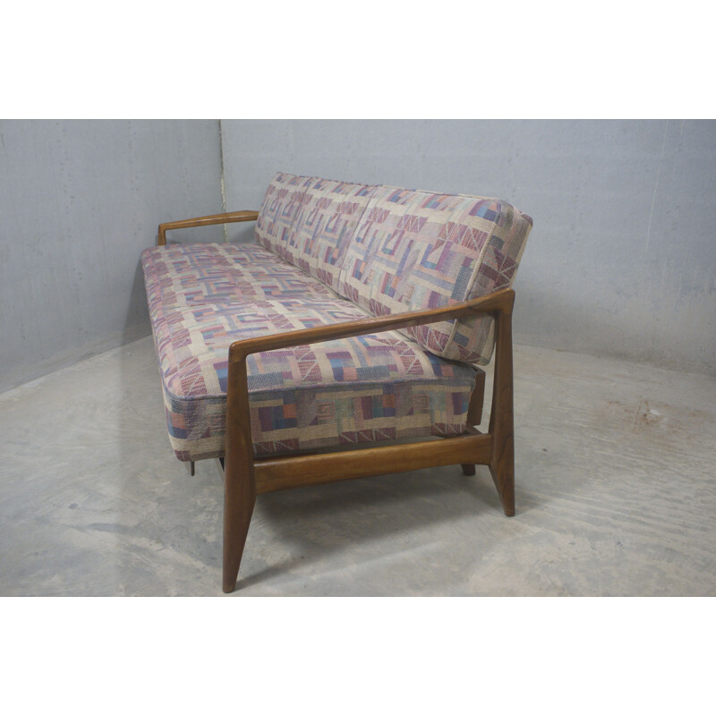 Vintage Cherrywood Sofa Daybed 1950s