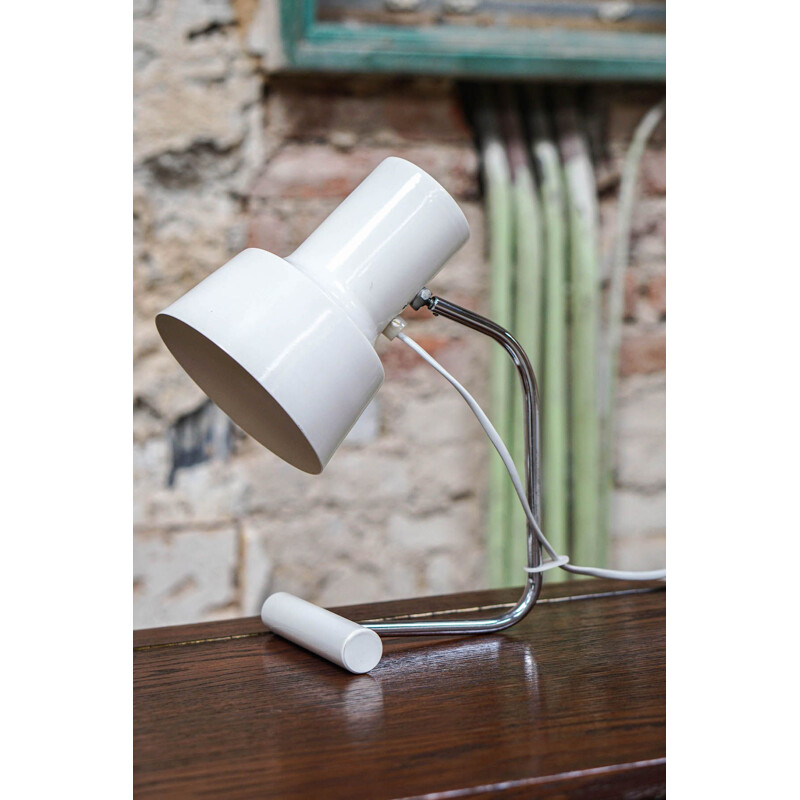 Vintage Table lamp by Josef Hurka for Napako white 1960s